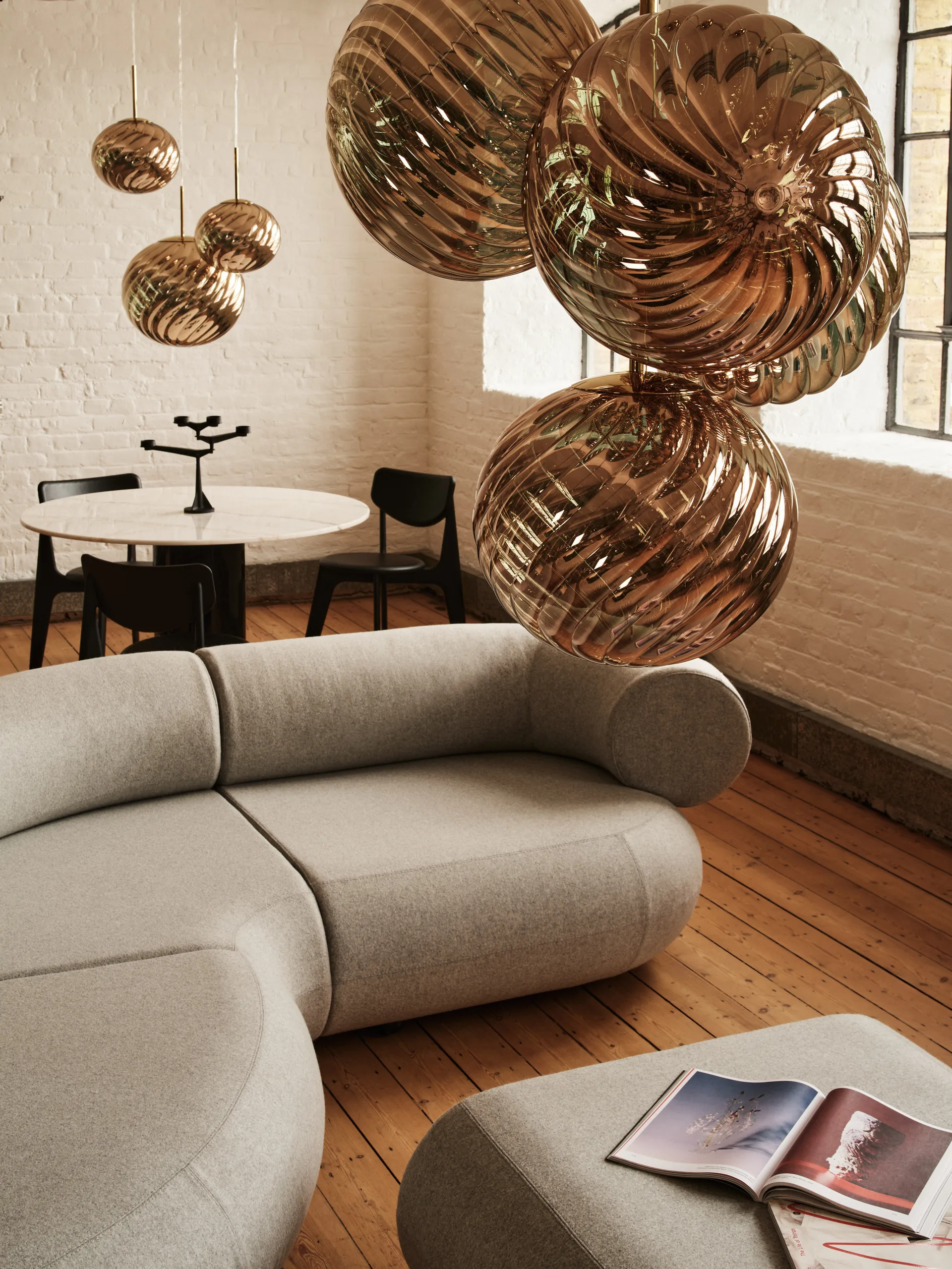 Whirl pendant Ø45 cm, Gold Tom Dixon