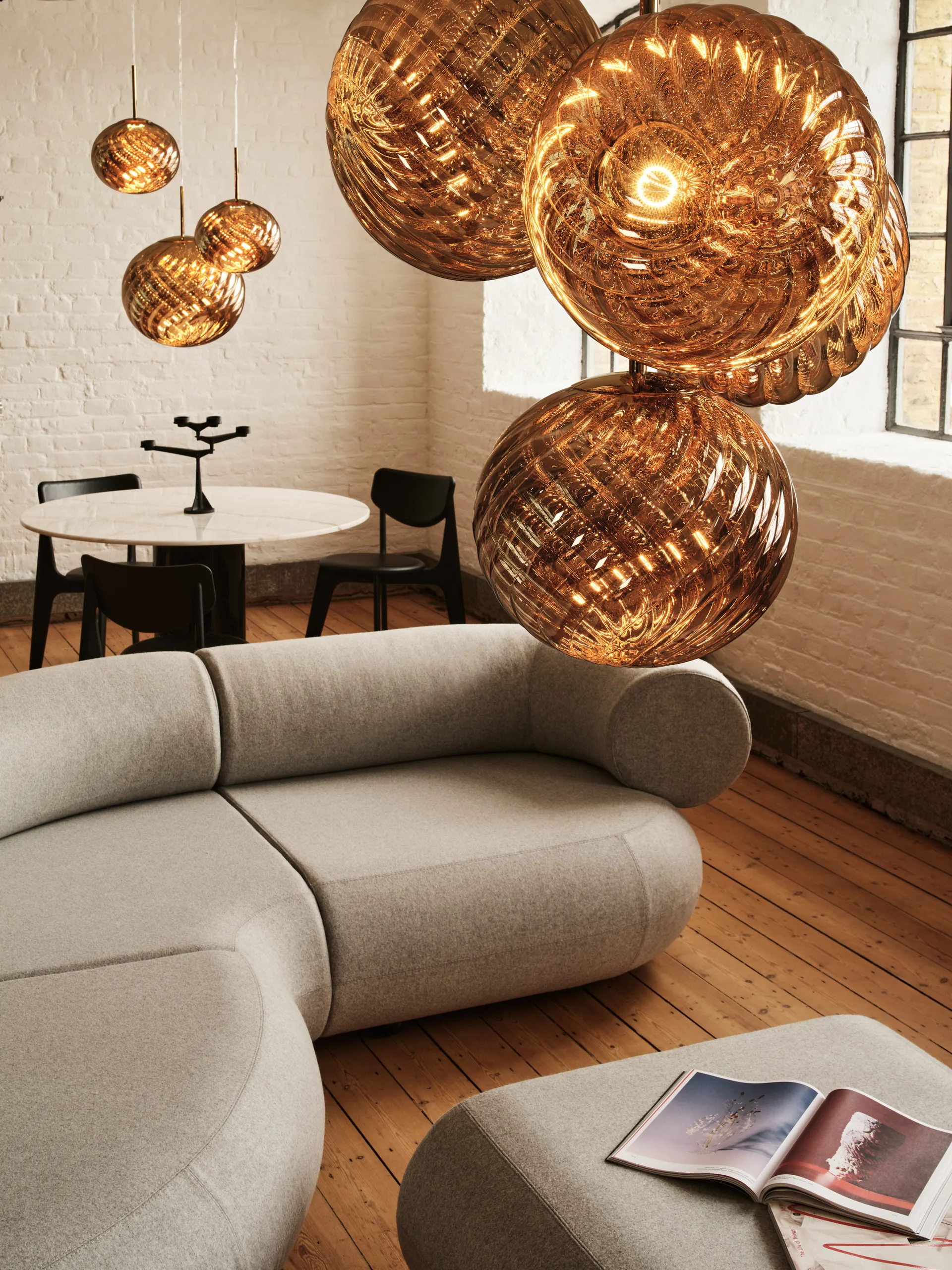 Whirl pendant Ø45 cm, Gold Tom Dixon