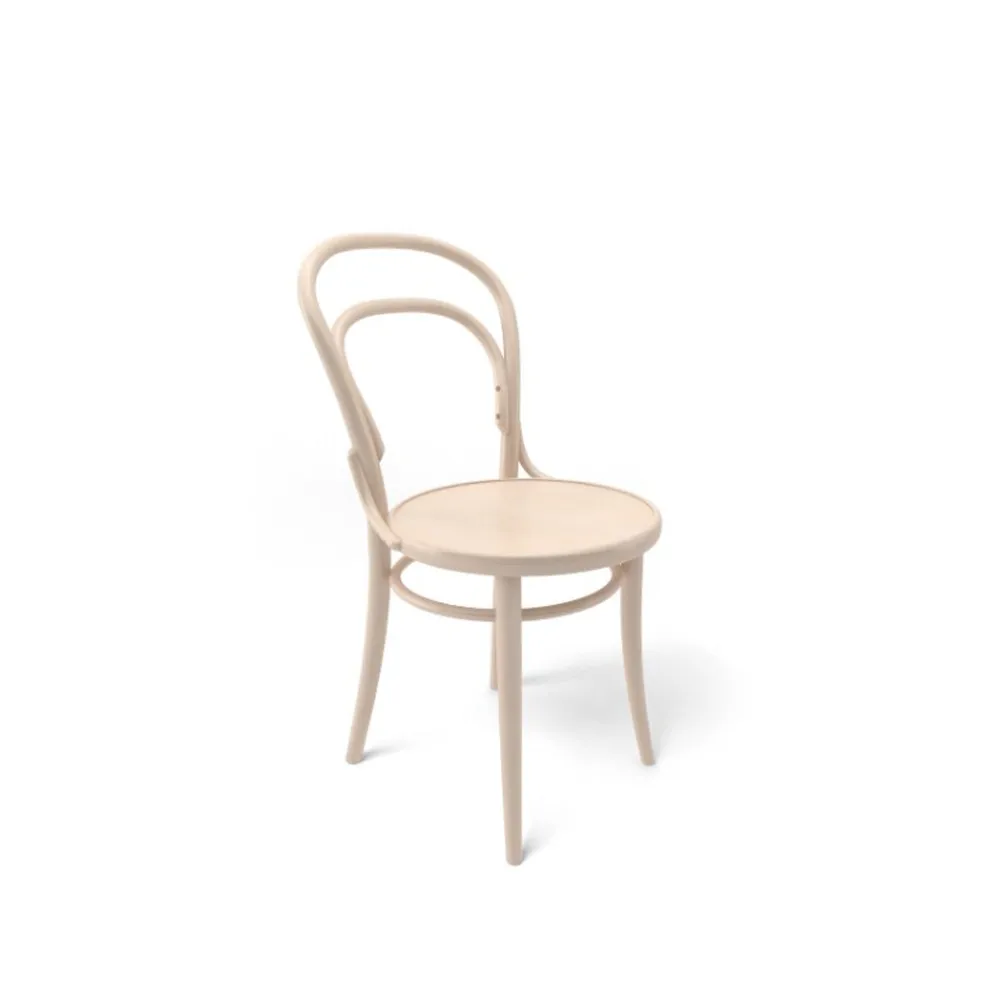 Ton no.14 chair Beech clear lacquer-New veneer seat
