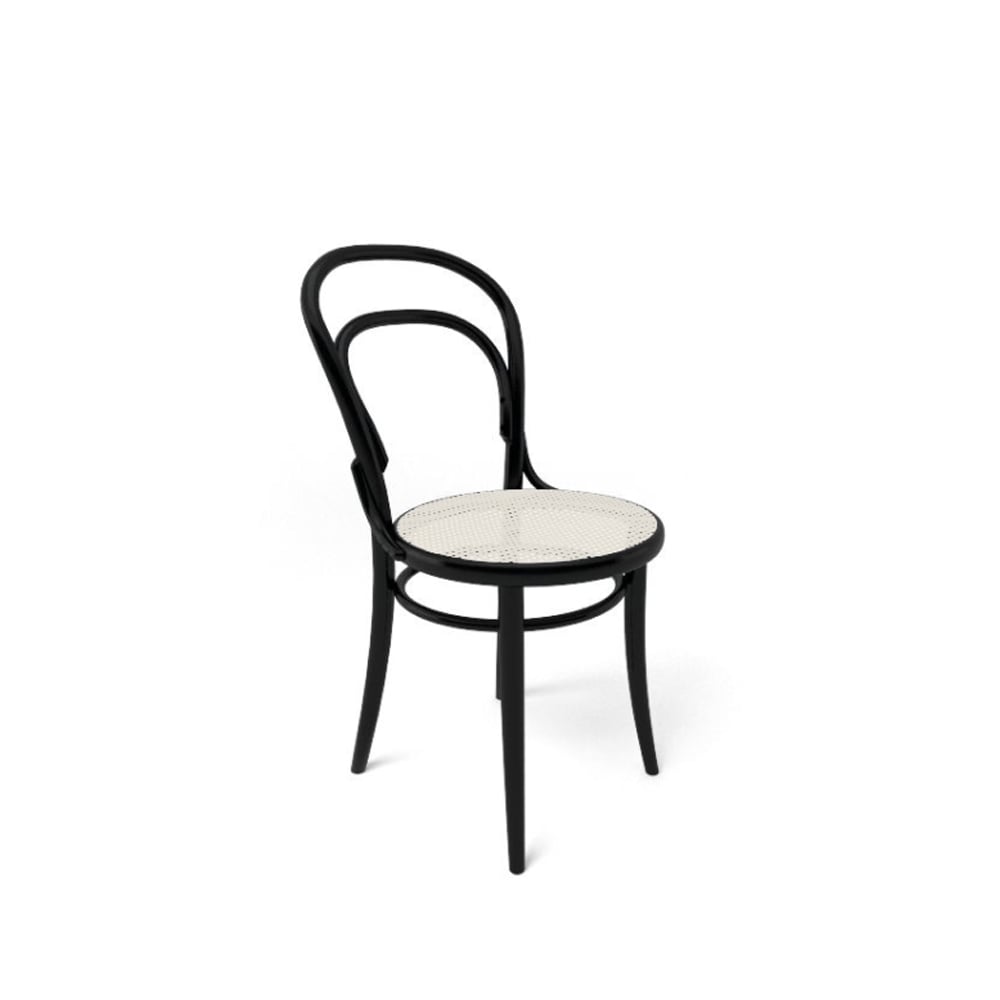 Ton no.14 chair Black stained B123-New rattan seat | Scandinavian Design | Chairs | Black