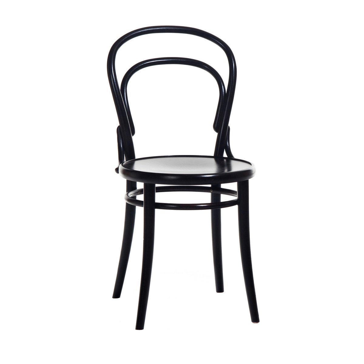 Ton no.14 chair Black stainedB123-New veneer seat | Scandinavian Design | Chairs | Black