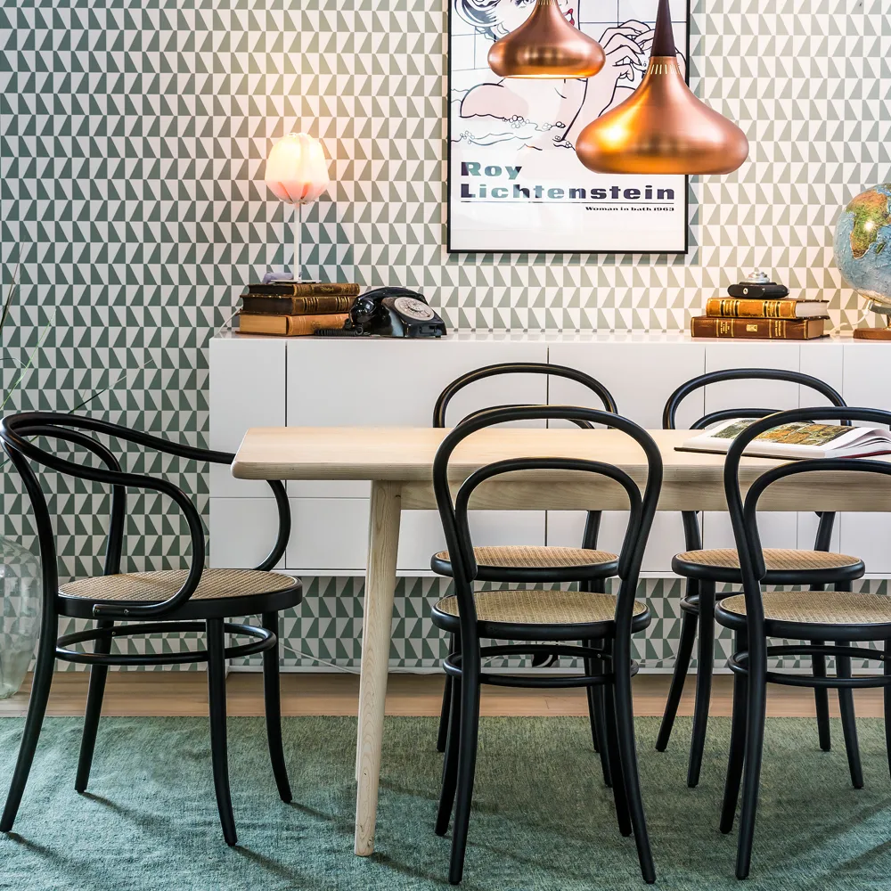 Ton no.30 armchair rattan seat from TON - NordicNest.com