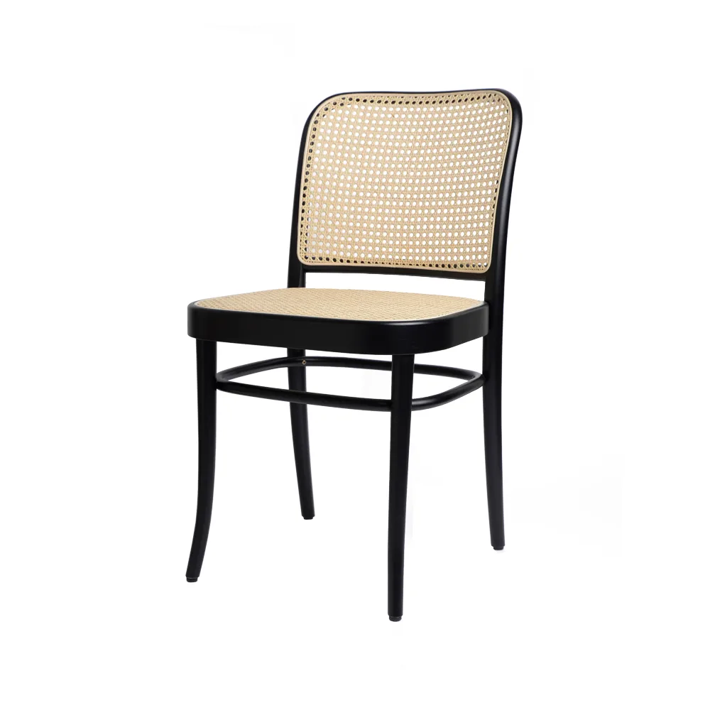 Ton no.811 chair rattan Black stainedB123-New rattan
