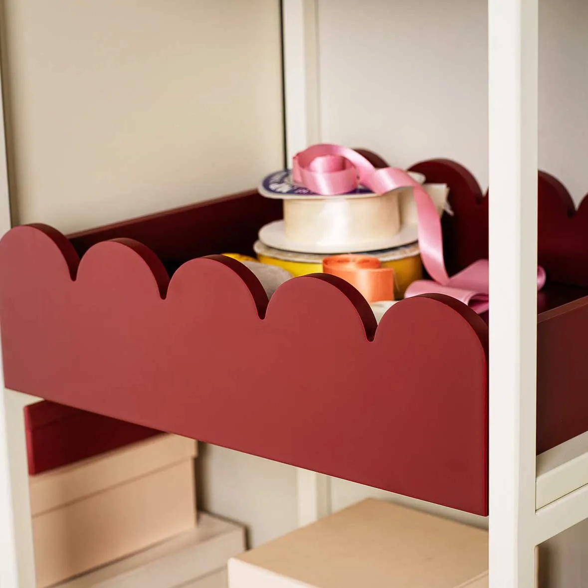 Bump tray 35x41 cm, Burgundy TÔNN furniture