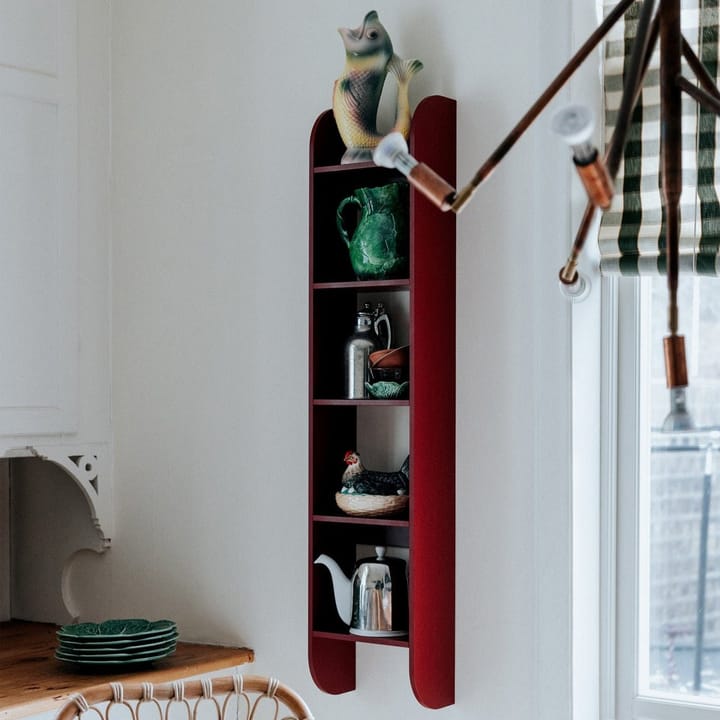 Flaneaur wall shelf 27x128 cm, Burgundy TÔNN furniture
