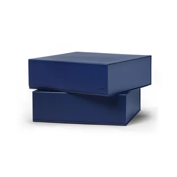 Pac box storage box - Midnight blue, large 32.5x10.5x30 cm, 2-pack - TÔNN furniture