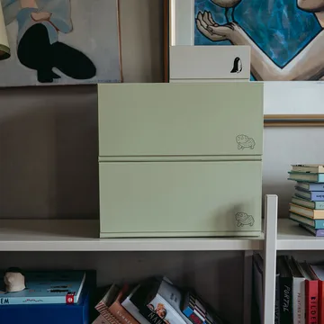 Pac box storage box - TÔNN x MAJASBOK Elderflower green, 2-pack - TÔNN furniture