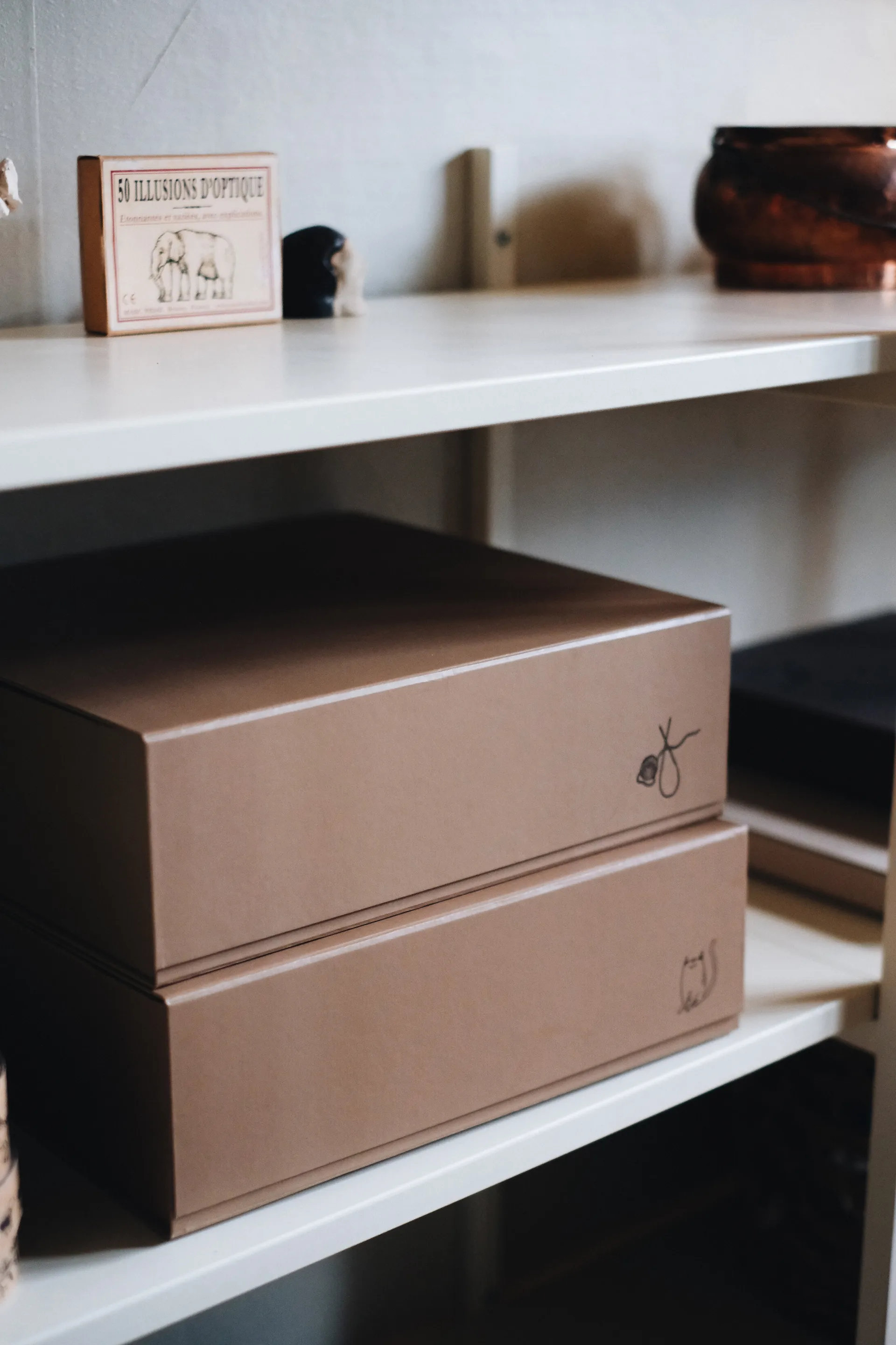 Pac box storage box, TÔNN x MAJASBOK Mocca, 32.5x10.5x30 cm, 2-pack TÔNN furniture