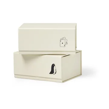 Pac box storage box - TÔNN x MAJASBOK Off-white, 2-pack - TÔNN furniture
