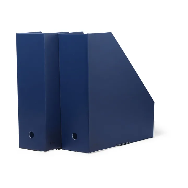 Pia magazine file holder - Midnight blue, 10x31x30 cm, 2-pack - TÔNN furniture