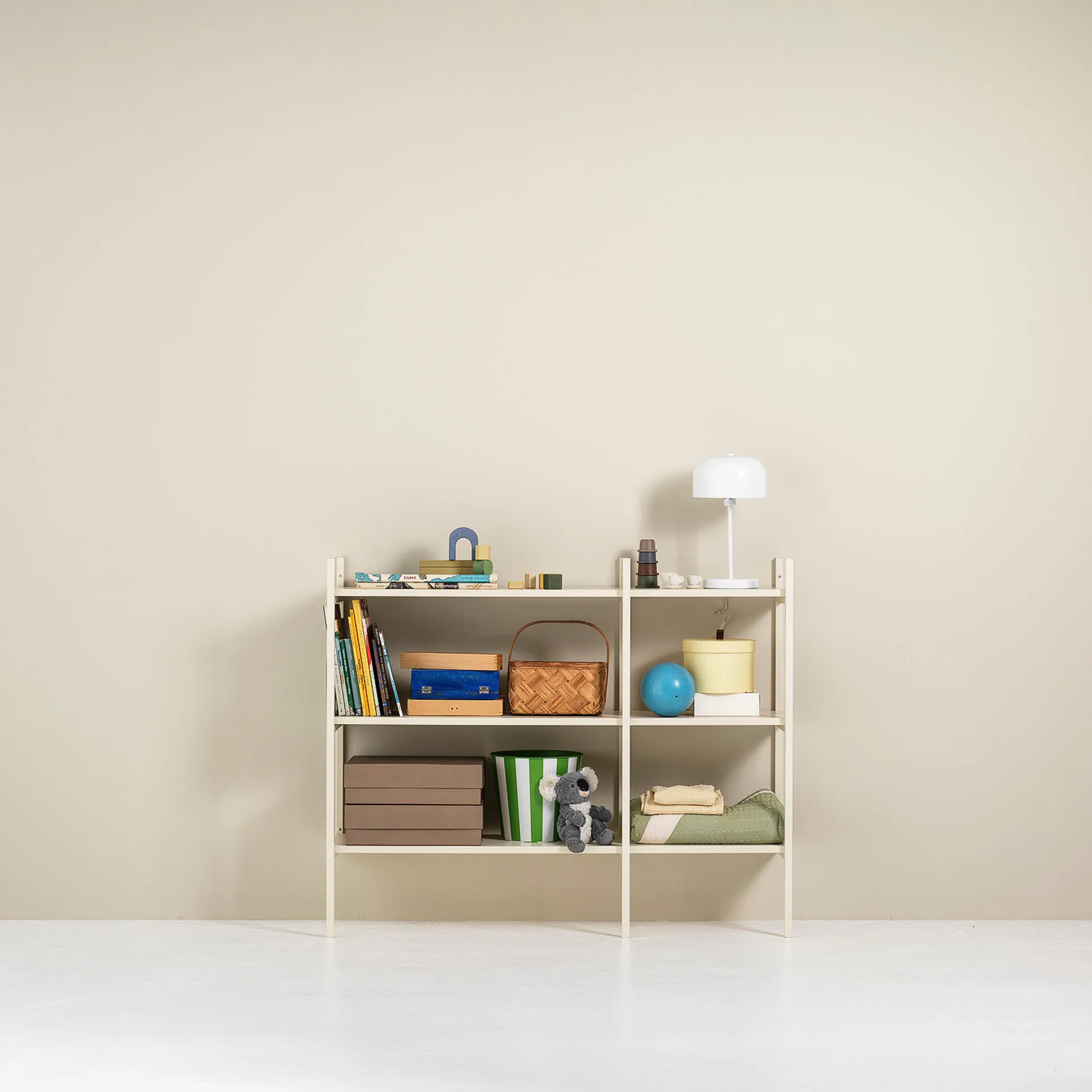 Portal bookcase small, Off white, 123 cm TÔNN furniture