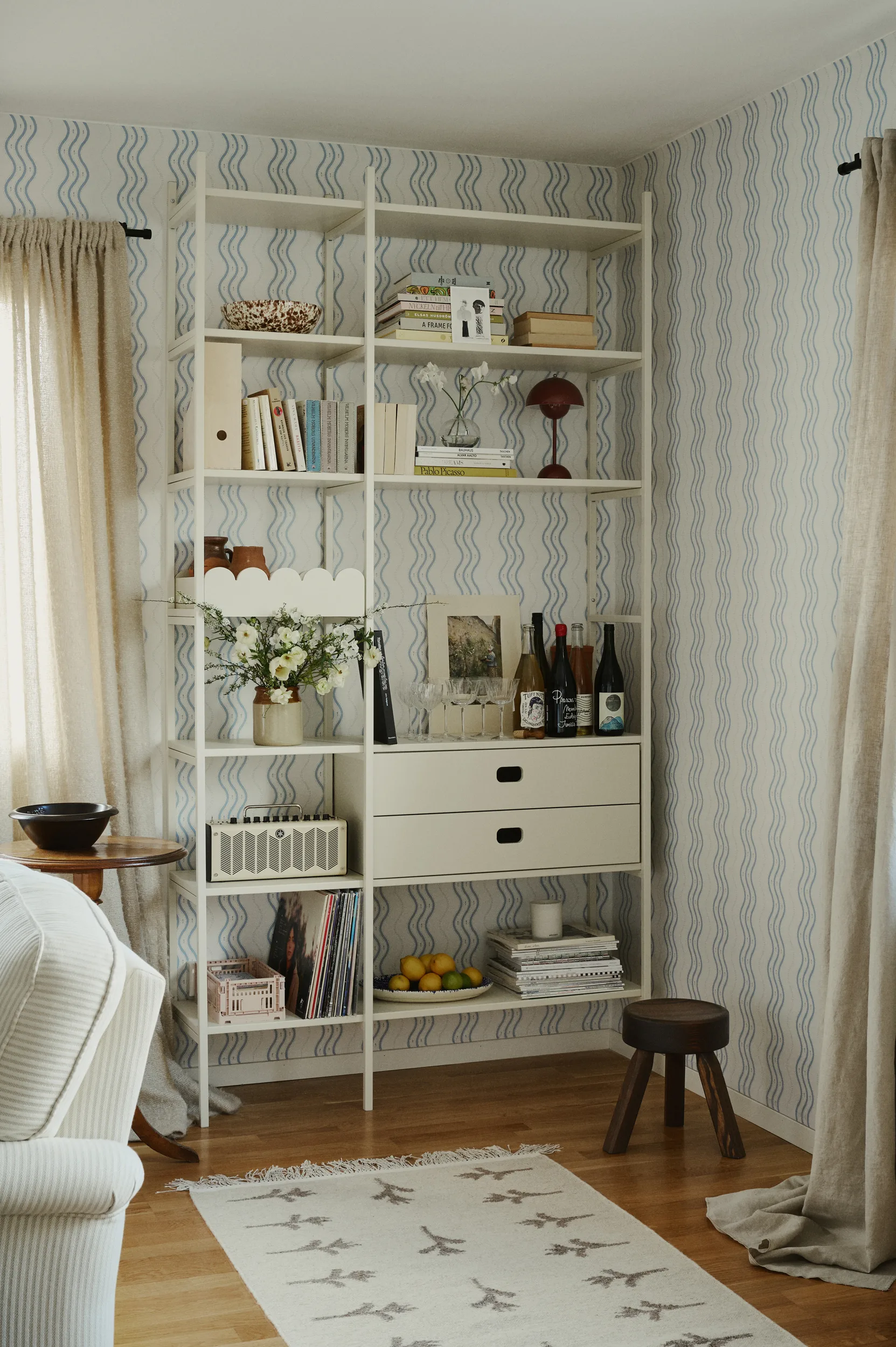 Portal bookshelf 123 cm - Off-white,  TÔNN furniture