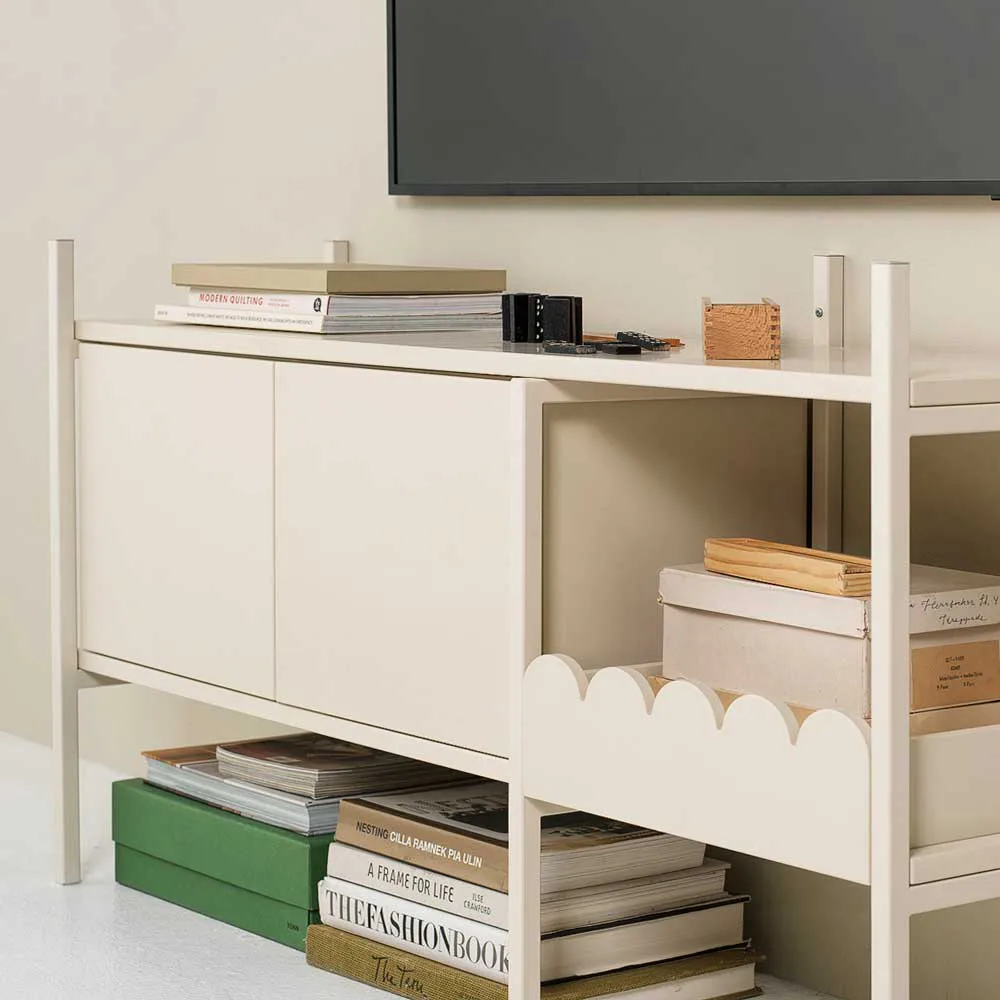 Portal TV stand 123 cm - Off-white,  TÔNN furniture