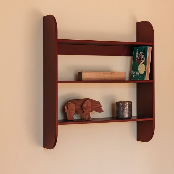 Strapats wall shelf 62x73,6 cm, Burgundy TÔNN furniture