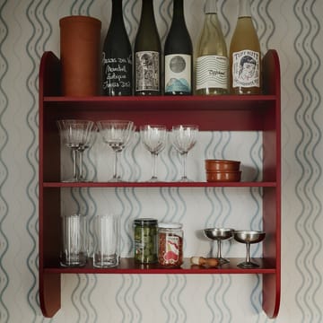 Strapats wall shelf 62x73,6 cm - Burgundy - TÔNN furniture