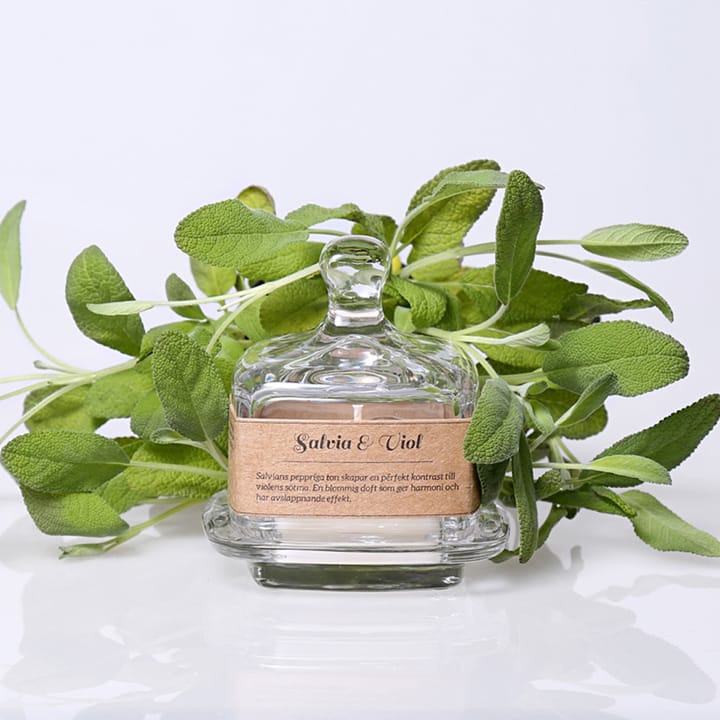 Kryddskafferiet scented candle, Salvia & viol Torplyktan