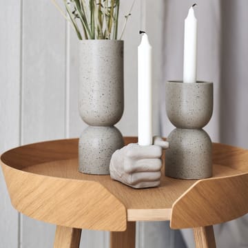 Take Care concrete candle sticks - Grey - Tove Adman