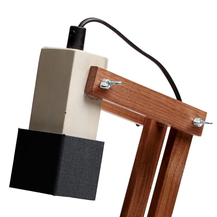 Tove Adman desk lamp, concrete-walnut Tove Adman