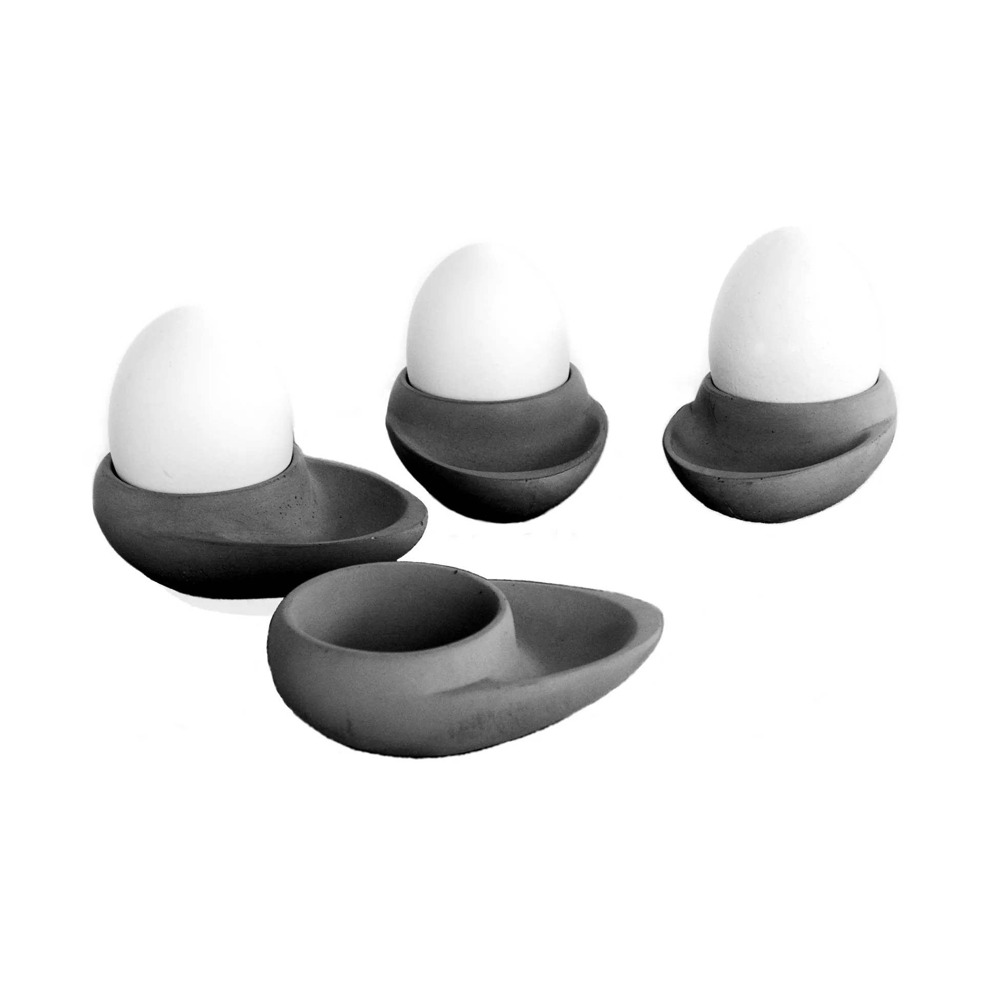 Tove Adman egg cup 4-pack, concrete 4-pack Tove Adman