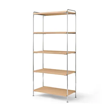 Alima NDS6 shelf - Lacquered oak-chrome - &Tradition