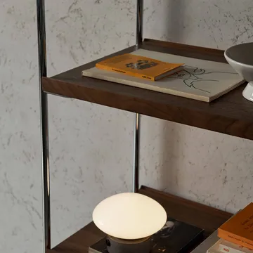 Alima NDS6 shelf - Lacquered walnut-chrome - &Tradition