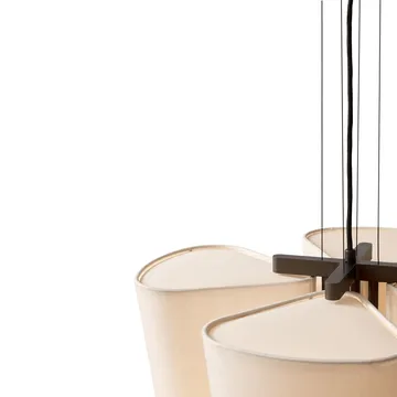 Bella chandelier pendant lamp - SC114, Bronzed & Soft Canvas, Ø47.2 cm - &Tradition