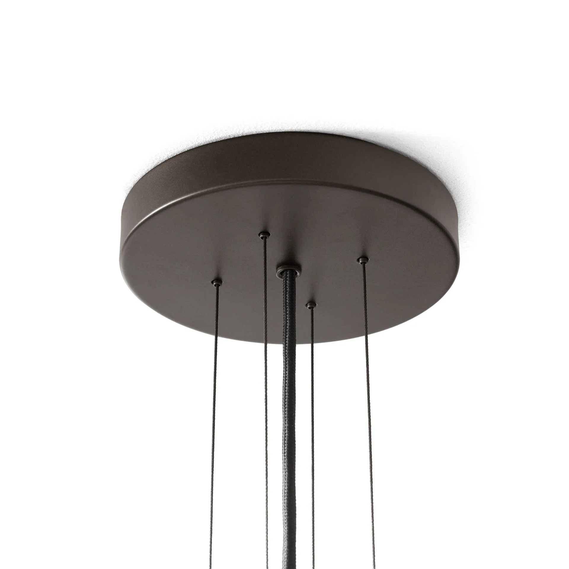 Bella chandelier pendant lamp, SC114, Bronzed & Soft Canvas, Ø47.2 cm &Tradition