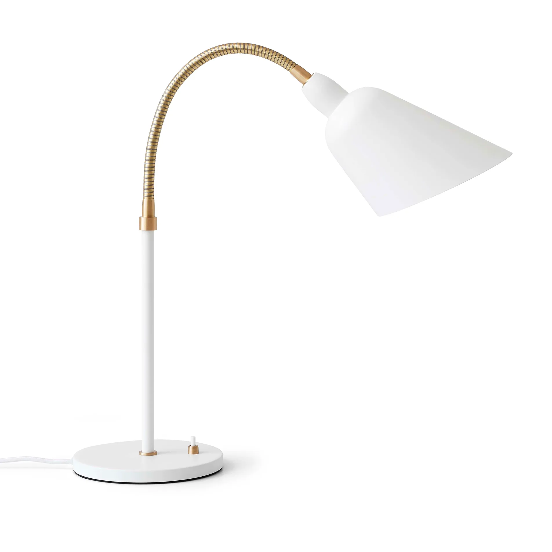 Bellevue AJ8 table lamp, white-brass &Tradition