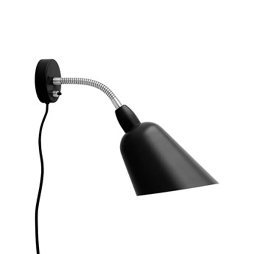 Bellevue AJ9 Wall lamp, Black/steel &Tradition