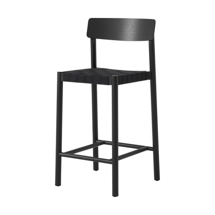 Betty TK12 Counter Chair 65 cm - Black linen-black lacquered ash - &Tradition
