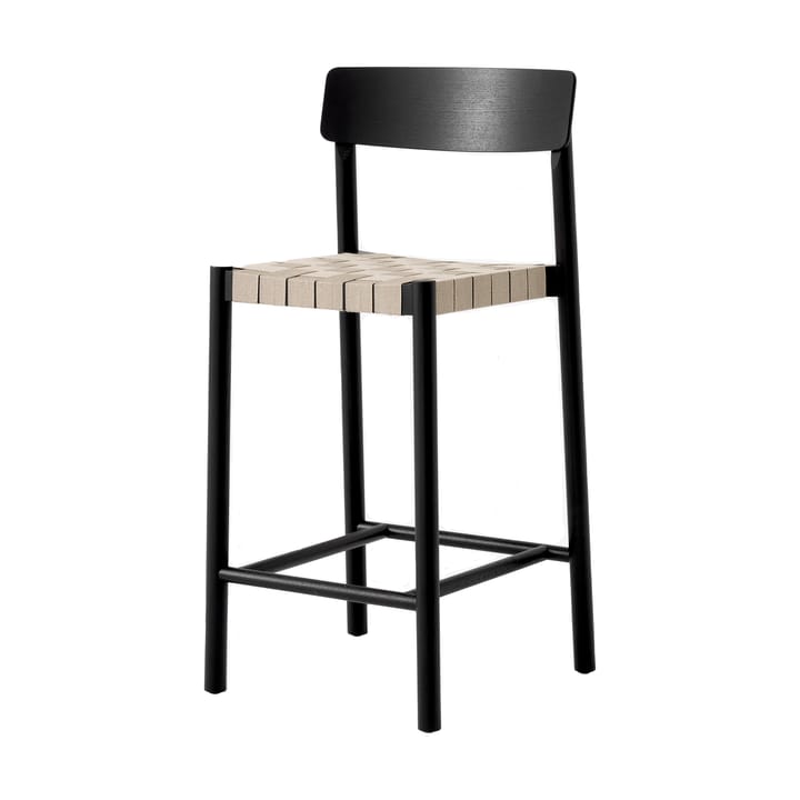 Betty TK12 Counter Chair 65 cm - Natural linen-black lacquered ash - &Tradition