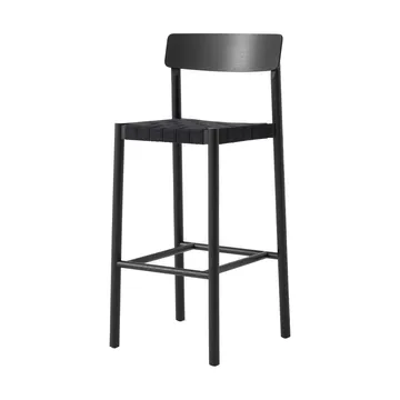 Betty TK15 Bar Chair 75 cm - Black lacquered ash-black linen - &Tradition