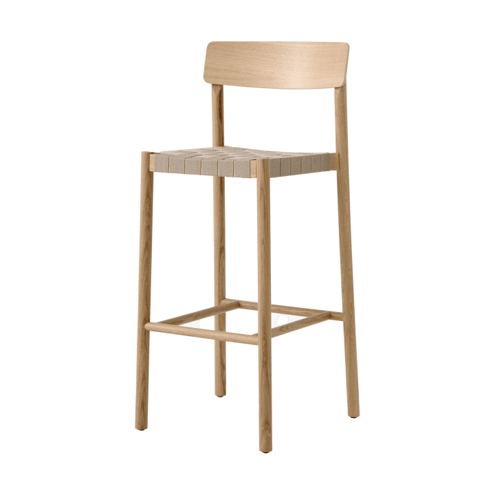 Betty TK15 Bar Chair 75 cm - Laquered solid oak-natural linen - &Tradition