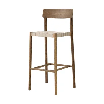 Betty TK15 Bar Chair 75 cm - Smoked oiled oak-natural linen - &Tradition