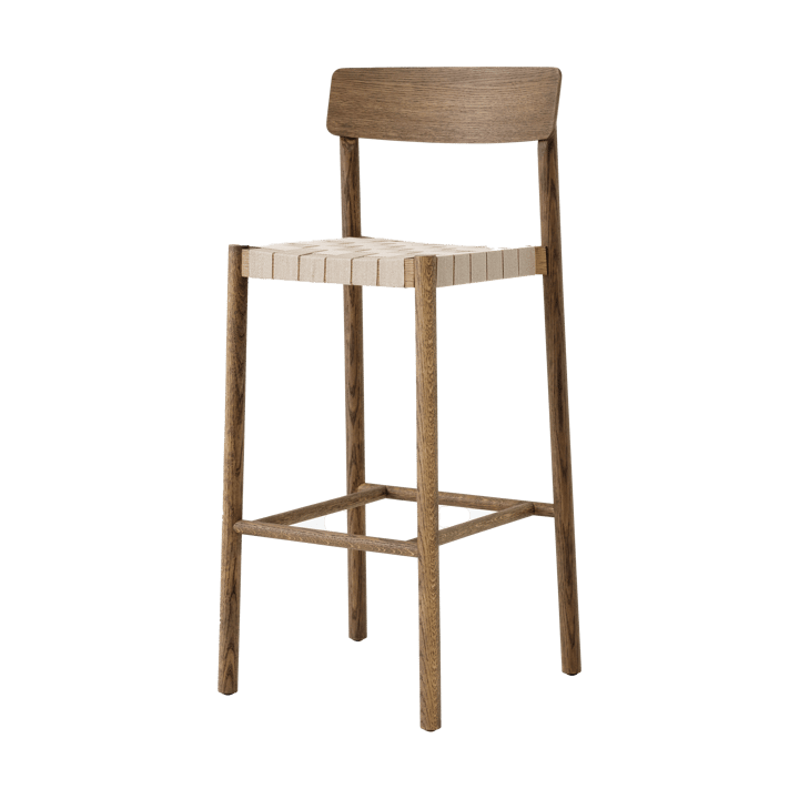 Betty TK15 Bar Chair 75 cm - Smoked oiled oak-natural linen - &Tradition