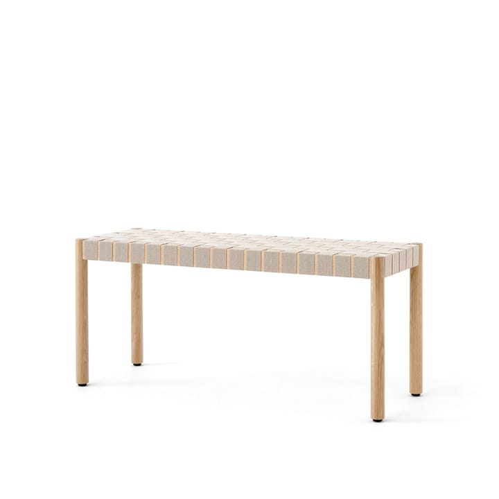 Betty TK4 bench - Oak. natural braided linen seat - &Tradition