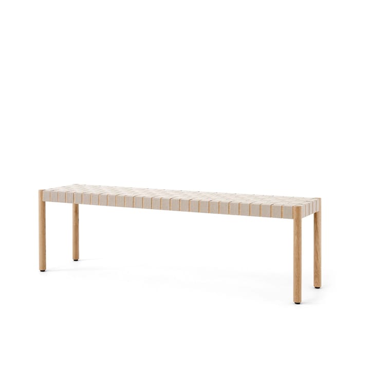 Betty TK5 bench - Oak. natural braided linen seat - &Tradition