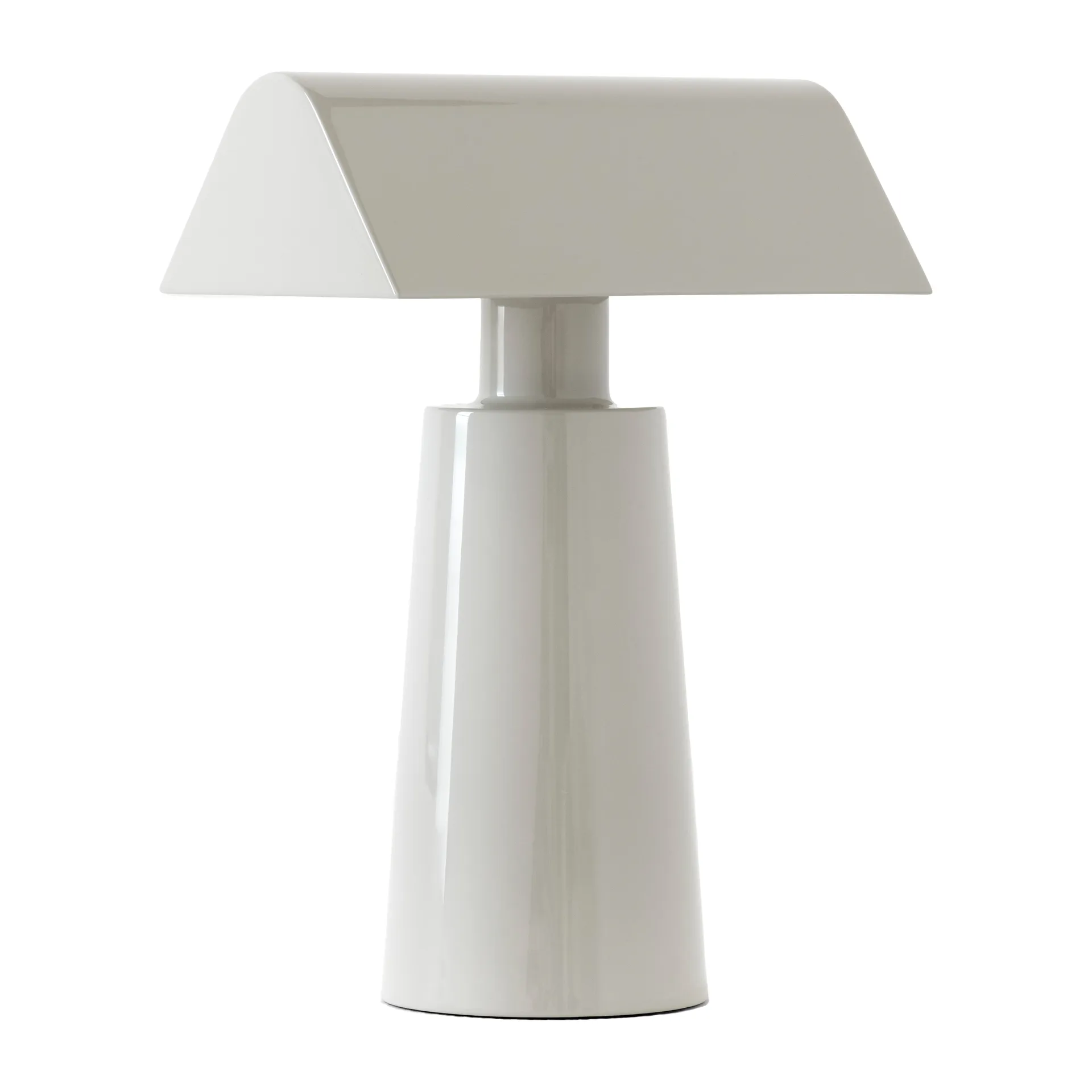 Caret MF1 portable table lamp, Silk grey &Tradition
