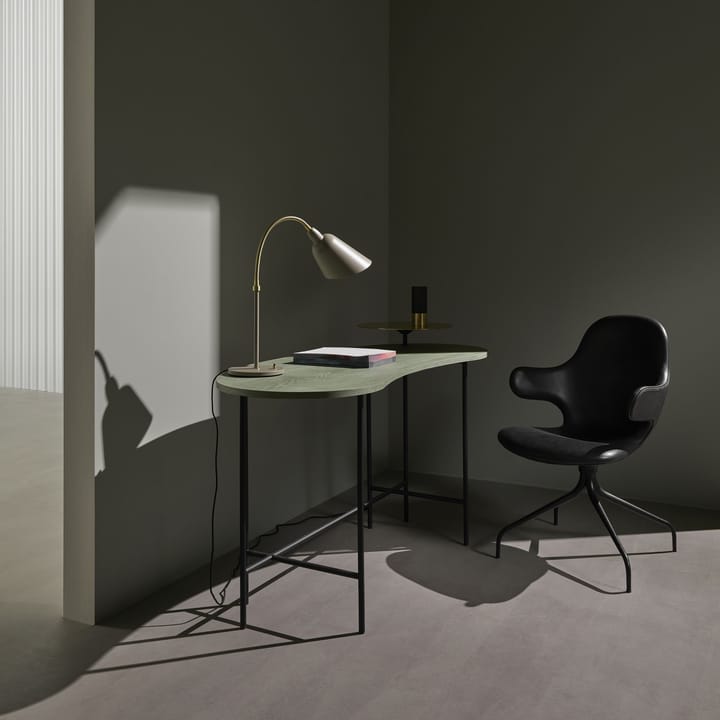 Catch JH2 office chair, Fabric remix 242 beige/grey, black stand &Tradition