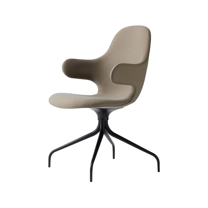 Catch JH2 office chair - Fabric remix 242 beige/grey, black stand - &Tradition