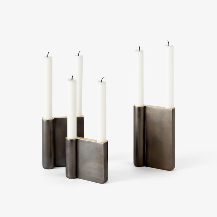 Collect candle holder SC40, bronzed brass &Tradition