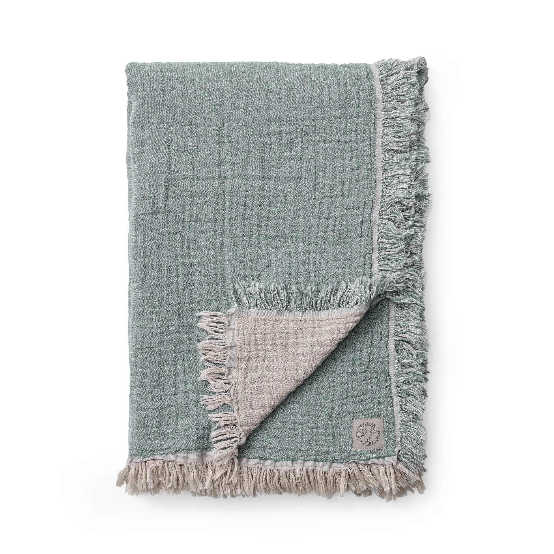 Collect cotton throw SC32 140x210 cm, Cloud & Sage &Tradition