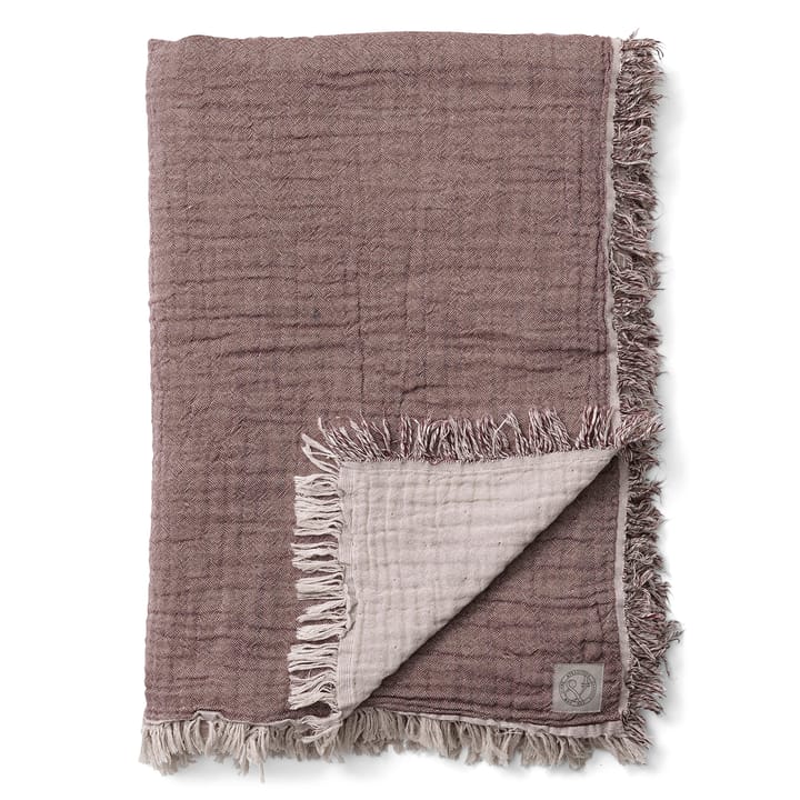 Collect cotton throw SC33 260x260 cm - cloud & burgundy (beige-red) - &Tradition