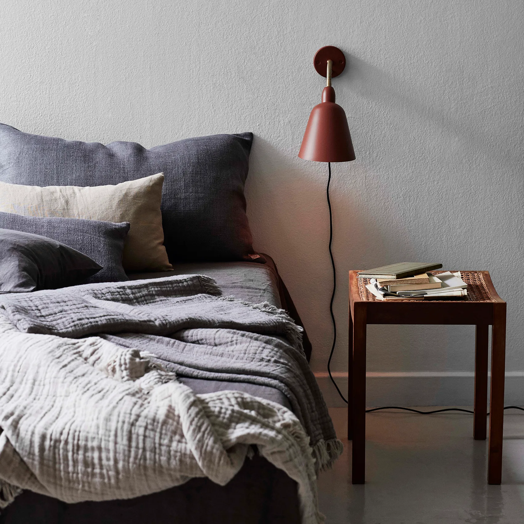 Collect cotton throw SC33 260x260 cm, cloud & milk (beige-white) &Tradition