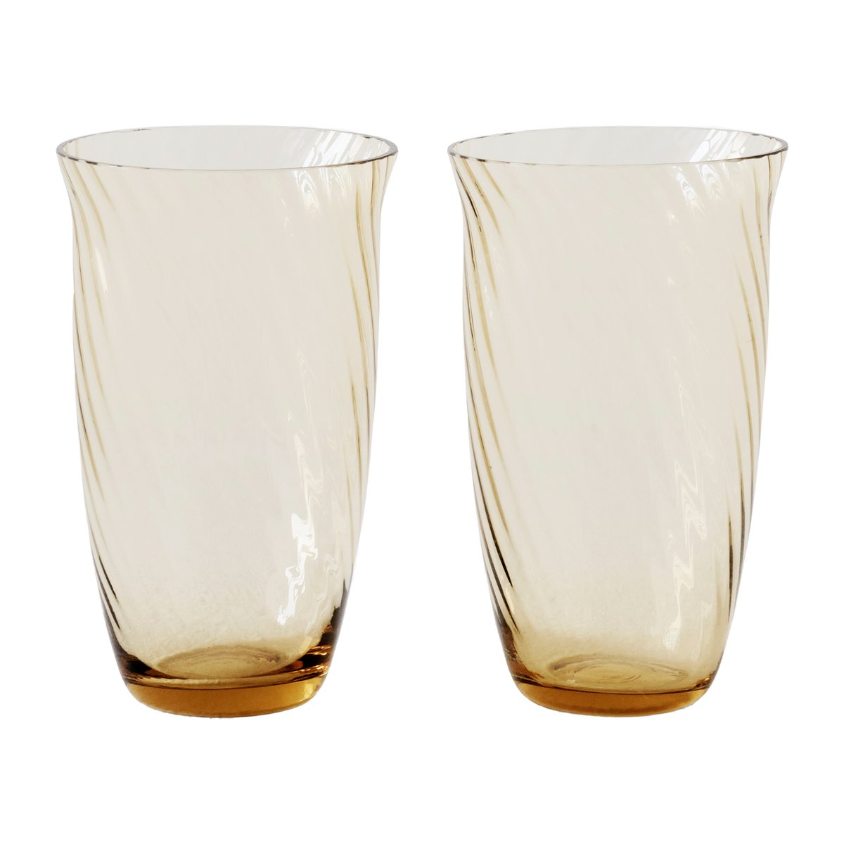 &Tradition Collect SC60 water glass 2-pack Amber | Scandinavian Design | Drinking glasses & tumblers | Orange