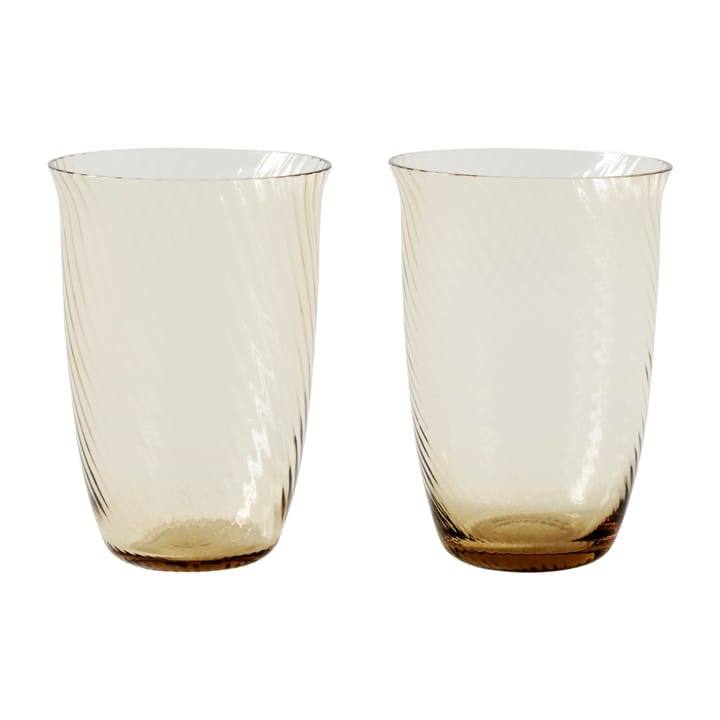 Collect SC61 water glass 2-pack - Amber - &Tradition