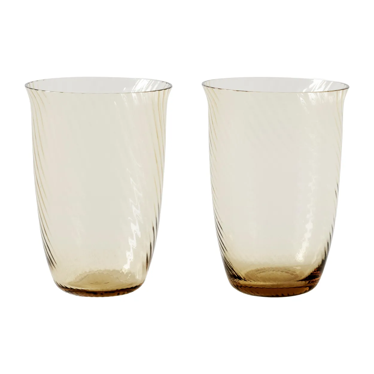 &Tradition Collect SC61 water glass 2-pack Amber | Scandinavian Design | Drinking glasses & tumblers | Orange