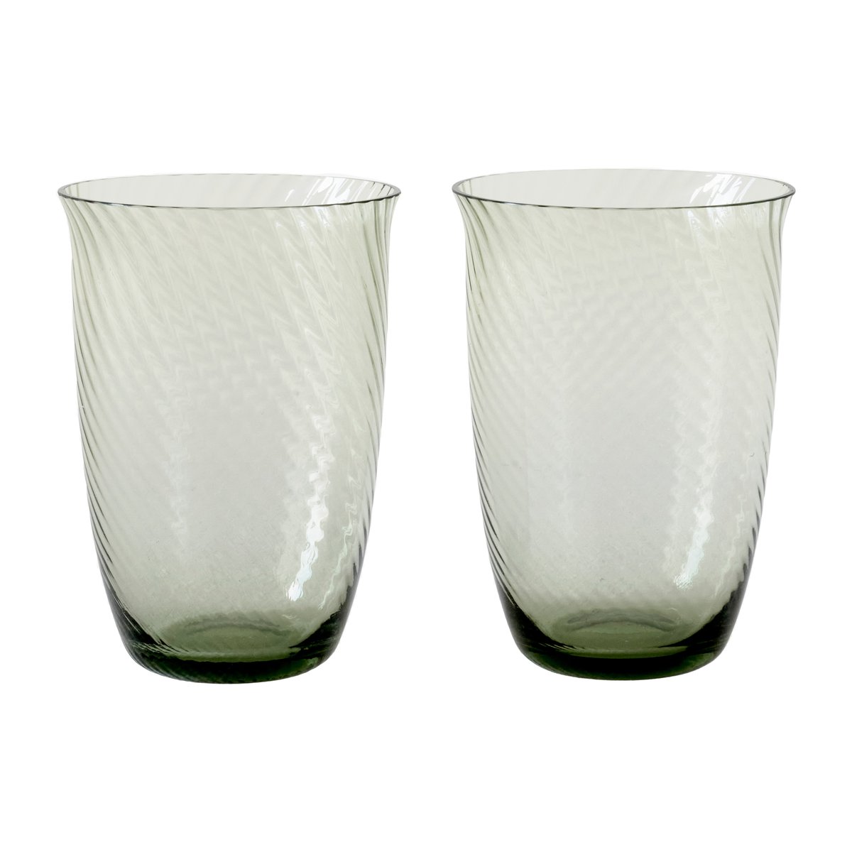 &Tradition Collect SC61 water glass 2-pack Moss | Scandinavian Design | Drinking glasses & tumblers | Green
