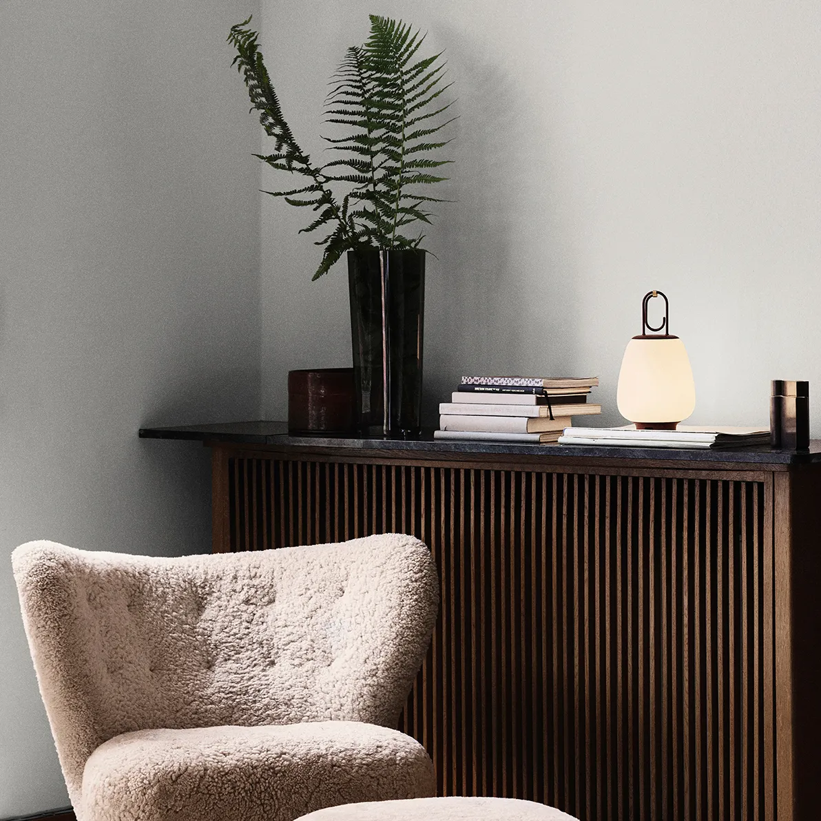 Collect vase SC38 60 cm, smoke &Tradition