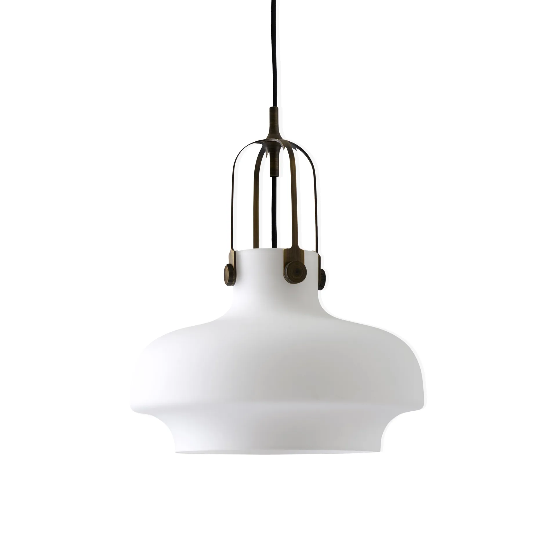 Copenhagen pendant lamp SC6, opal glass-brass &Tradition